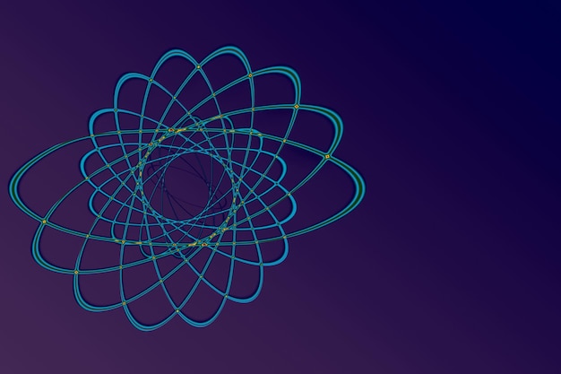 Atom Icon Science signAtomic símbolo Electrones y protones