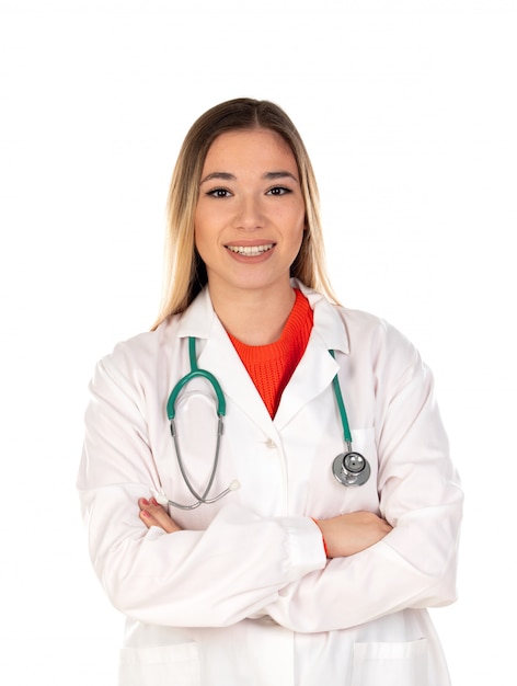 Foto atractivo joven médico