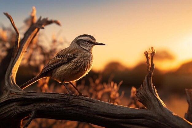 Foto el atractivo rudd disfrutando del cálido resplandor de la puesta de sol