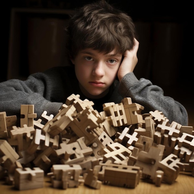 Foto através da lente da aceitação dia do autismo