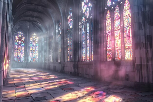 Foto atraviesa los sagrados pasillos de la catedral hasta ad generative ai