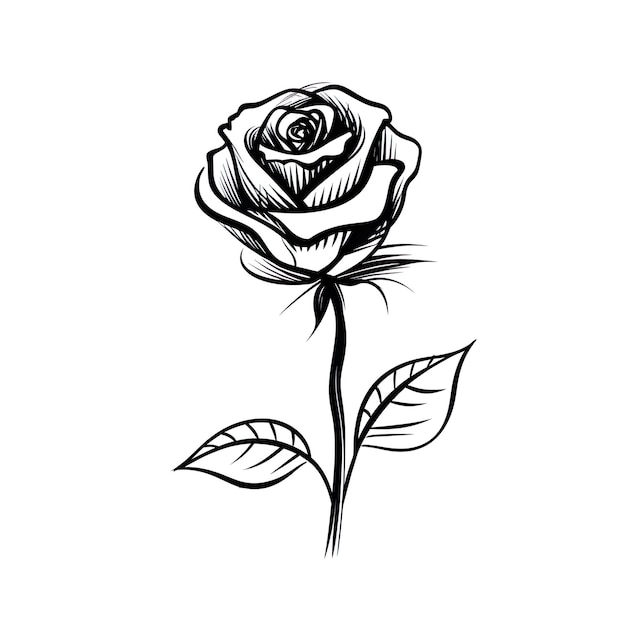 Attraktives und faszinierendes Bild einer Rosenblüte, generiert von KI