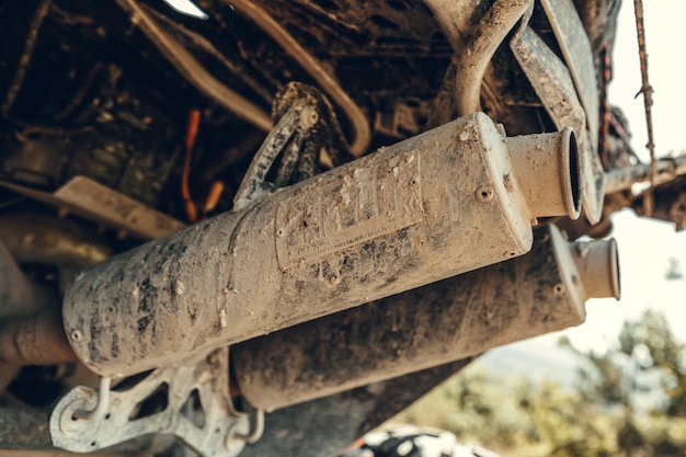 Atv quad bike, close-up de detalhes