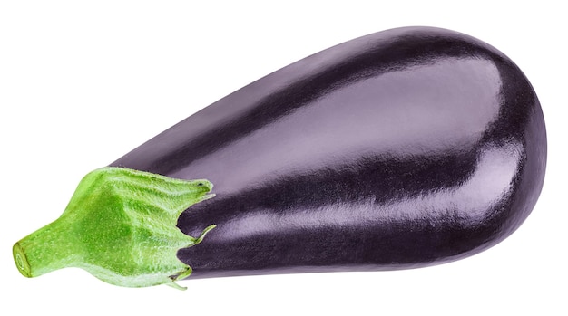 Aubergine getrennt auf Weiß