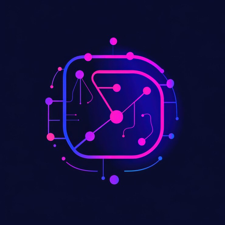 Foto el audaz concepto del logotipo de la ia muestra la inteligencia