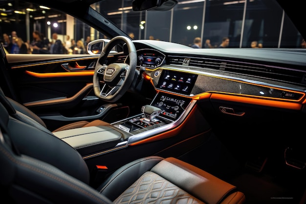 El Audi S8 es un automóvil moderno con un interior lujoso y cómodo, ideal para el rendimiento y la potencia.