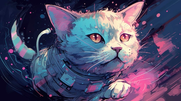 Auf dem Cover des Weltraumspaziergangs ist eine Katze zu sehen.