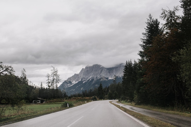 Foto auf dem weg zur zugspitze