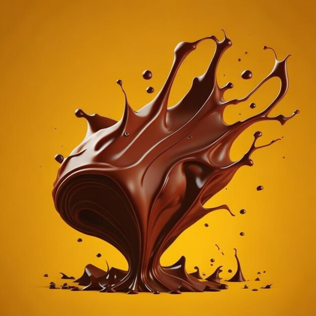 Foto auf dieser abbildung ist ein schokoladenwirbel abgebildet.