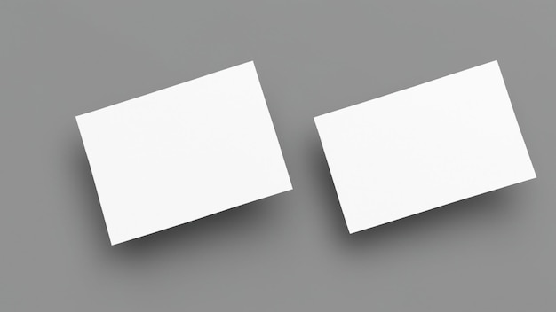 Auf einem grauen Hintergrund werden zwei weiße Rechtecke platziert.