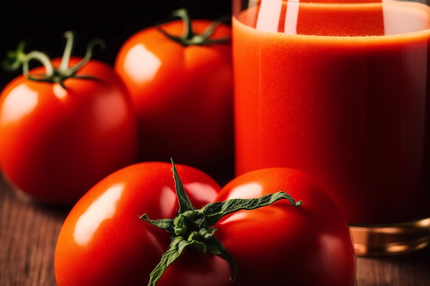 Auf einem Tisch stehen Tomaten und eine Kerze.