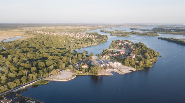 Auf lagerluftbild einer Wohnnachbarschaft