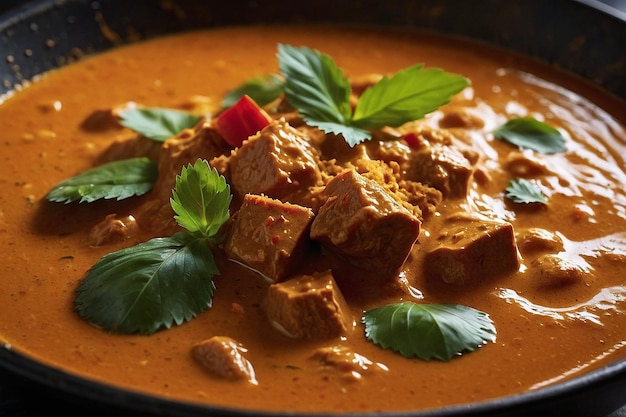 Foto auf milkinfuse redre redcurry-basis