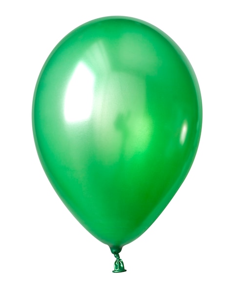 Aufblasbarer Ballon, Foto auf weißem Hintergrund