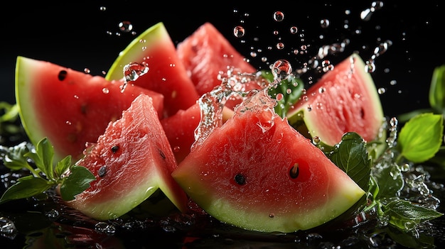 Aufgeschnittene Wassermelone