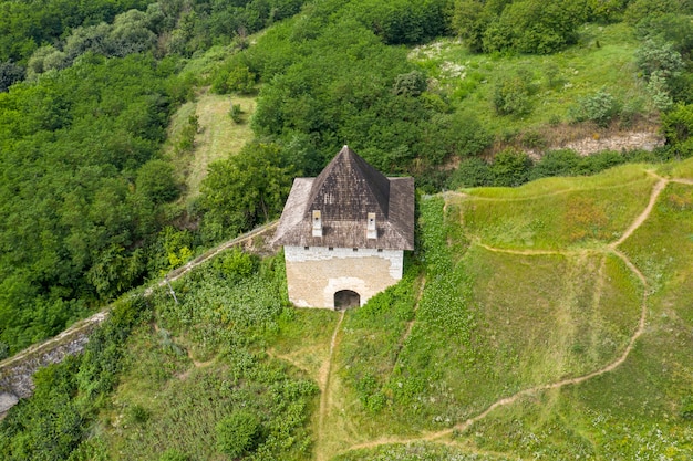 Aufnahme der alten Burg, Blick von oben