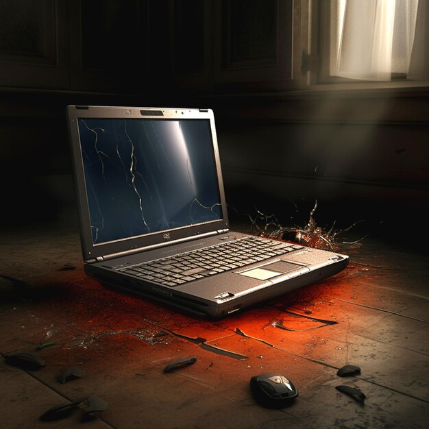 Foto aufnahme eines laptops