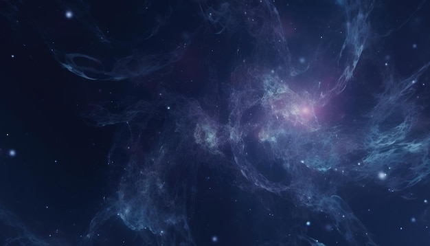 Aufnahme von Galaxienhaufen in einer fotografischen generativen KI