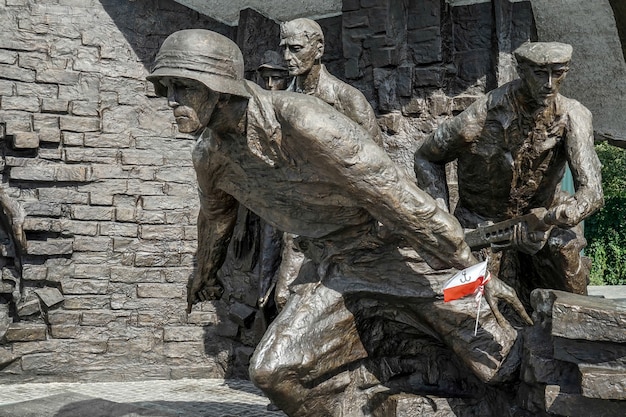 Aufständisches Denkmal für polnische Kämpfer des Warschauer Aufstands in Warschau