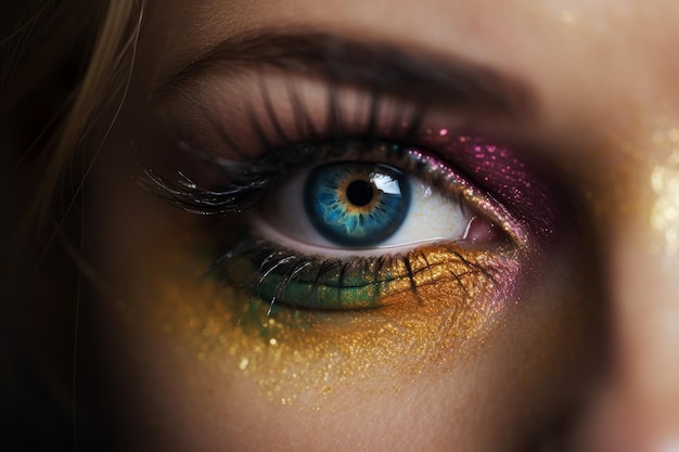 Augen-Make-up-Kunst Generieren Sie Ai