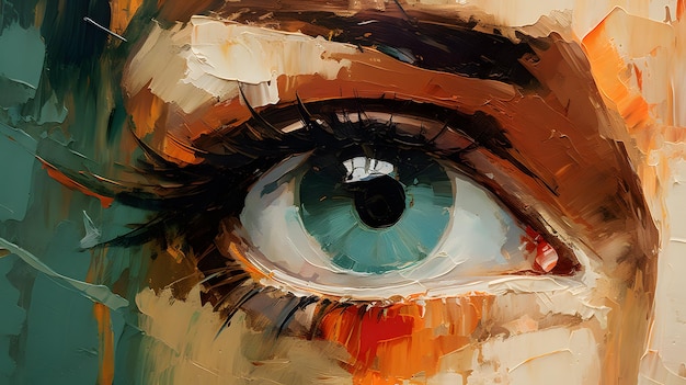 Augenillustration, Hintergrundpupille und Irisdesign