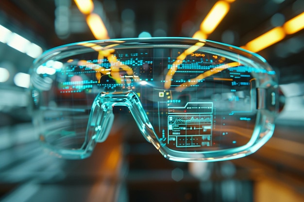 Augmented-Reality-Brille mit überlagerten Informationen