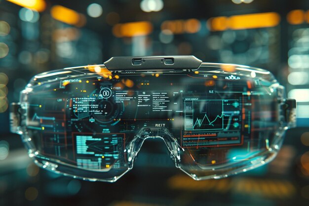 Augmented-Reality-Brille mit überlagerten Informationen