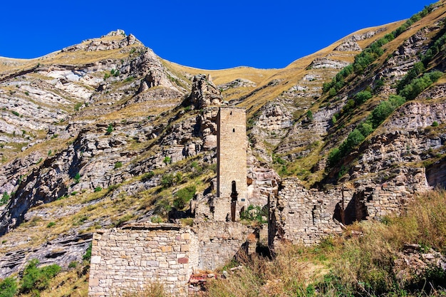 Aul fantasma Kahib Daguestão Aldeia abandonada nas montanhas do Cáucaso