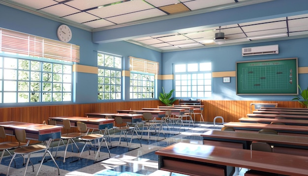 Aula de la escuela 3D