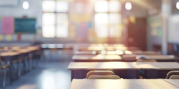 aula vacía en la escuela IA generativa