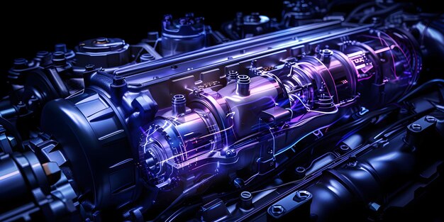 Foto aumentar el rendimiento de la caja de cambios con aceite de motor de primera calidad para una eficiencia óptima de la transmisión concepto mantenimiento del motor rendimiento de la caixa de cambios eficiencia de la transmisión de aceite de primera calidad rendimiento óptimo