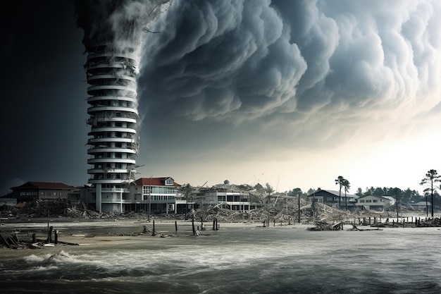 Aumento da frequência de fortes tempestades e tornados devido ao aquecimento dos oceanos