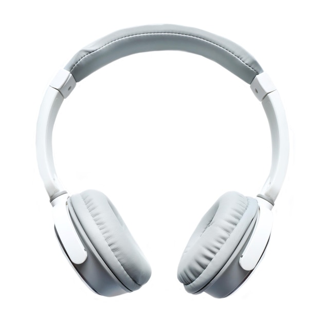 Auriculares aislados en blanco