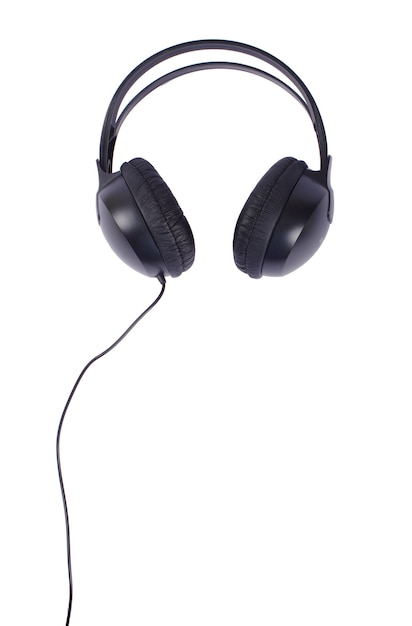 Auriculares aislados en un blanco