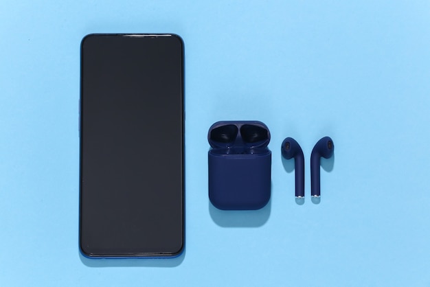 Auriculares bluetooth inalámbricos y para teléfonos inteligentes con estuche de carga