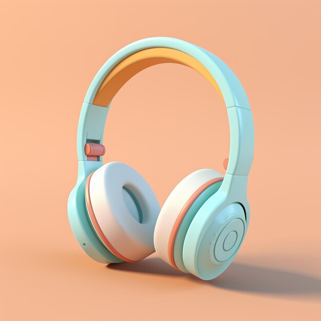 Auriculares premium de dibujos animados 3d