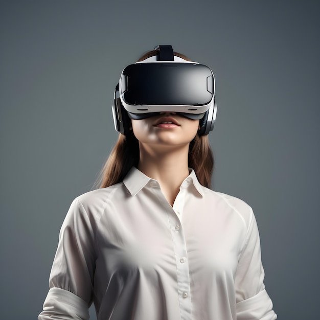 Foto auriculares de realidad virtual