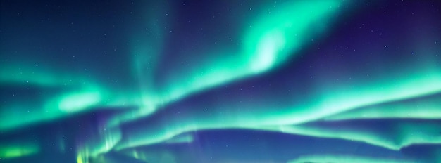 Aurora boreal Aurora boreal com estrelado no céu noturno. Fundo abstrato de RPG de jogos