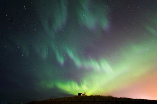 La aurora boreal Aurora Borealis Islandia