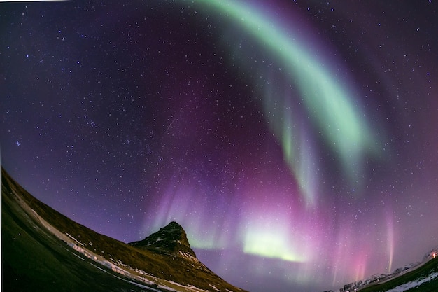 Foto aurora boreal islandia