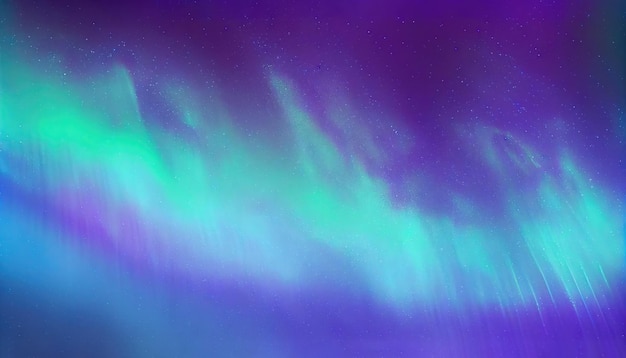 Una aurora boreal morada y verde en el cielo