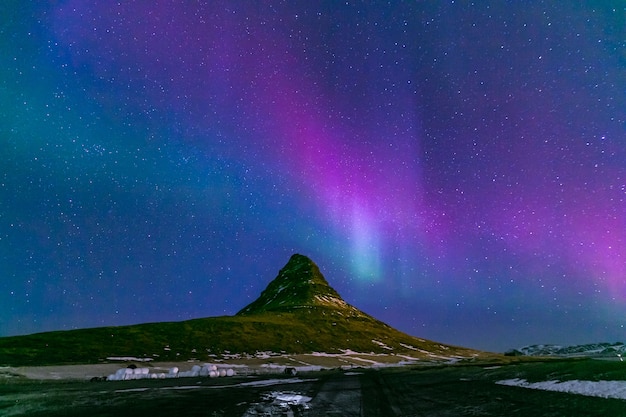 Aurora borealis Island