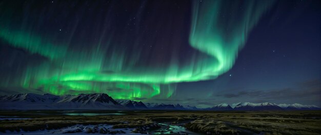 Aurora borealis oder Nordlichter am Himmel