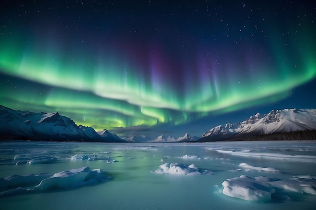 Aurora Ártica Luzes do Norte Azul