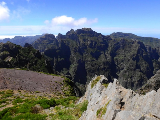 Foto ausblicke auf den pico arieiro auf der isla de madeira portugal