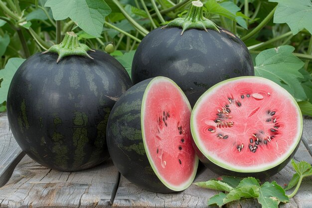 Ausbruch der Freude saftige Wassermelone