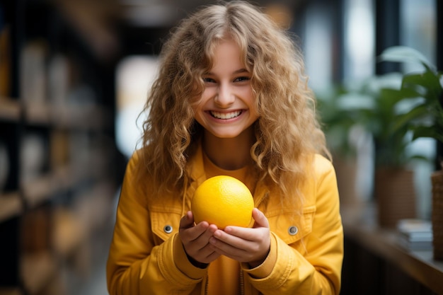 Ausdruck der Freude Lebendige Smileys und Emojis feiern mit einem Smiley-Gesicht das Lachen eines glücklichen Mädchens