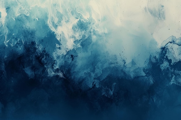 Ausdrucksfähige blaue Flüssigkeit Abstrakt flüssige Grunge-Textur Hintergrund
