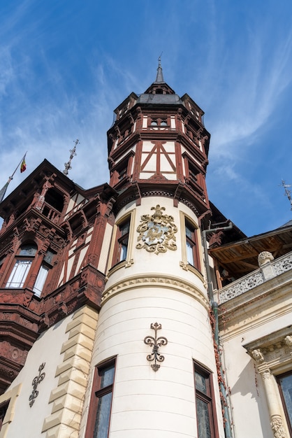 Außenansicht des Schloss Peles in Sinaia Walachei Rumänien