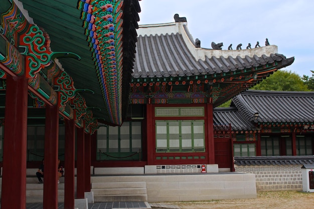 Foto außenseite von gyeongbokgung